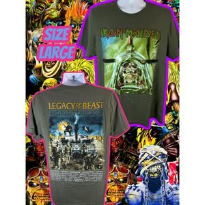 Iron Maiden Legacy of the Beast 2022 World Tour Shirt | Large | Double Sided